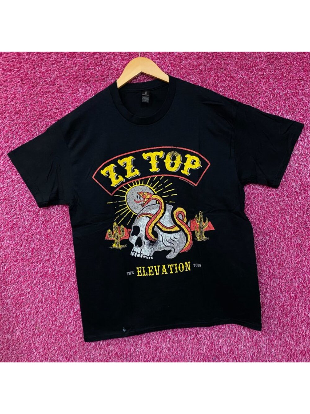 ZZ Top Elevation Tour Rock Band Snake & Skull Graphic T-Shirt Large - Picture 3 of 5